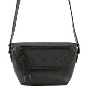 Louis Vuitton Monogram Shadow Black Pulse Wearable Wallet Shoulder Bag Black